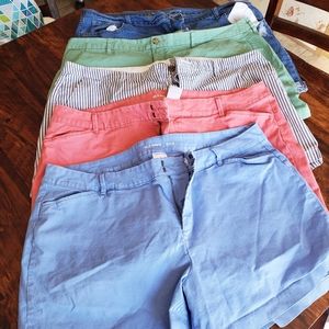 Size 18 old navy shorts lot